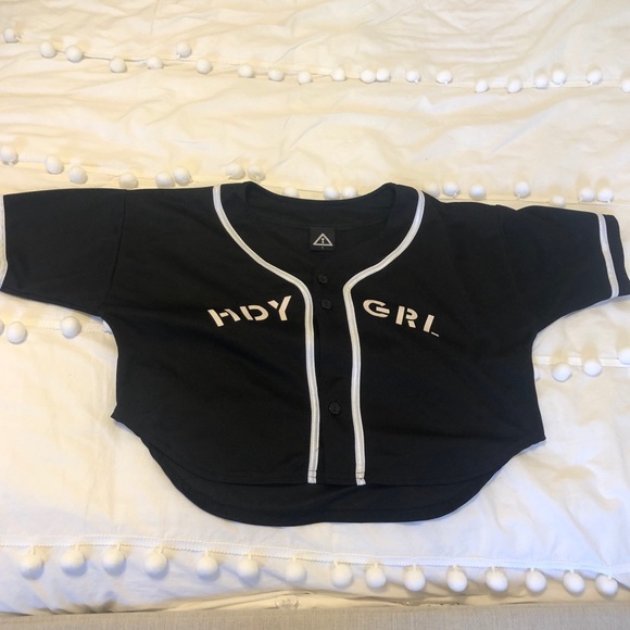 HDYGRLZ Crop Top Jersey (Black ) - Picture 2 of 3